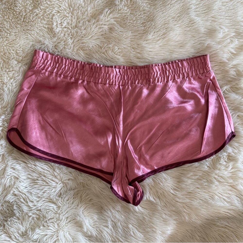 Victoria's Secret Dusky Rose Satin Lounge Shorts